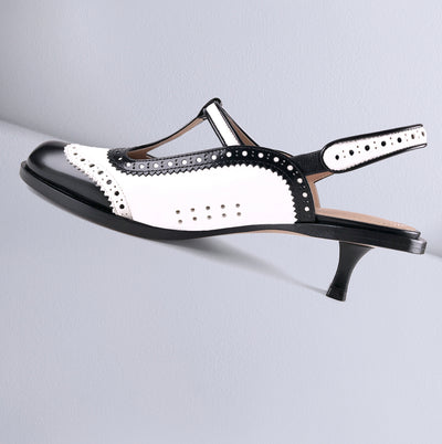 BOURGEOISE SPECTATOR TABI SLINGBACK